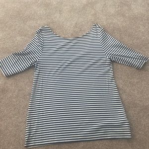 Blue & White Striped Shirt
